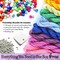 Crafts Friendship Bracelet Kit – DIY String Bracelet Making Kit for Girls 8-12 – 100 Floss, Colored/Metal Beads, Braiding Clip, Design Book – Jewelry Making Set for Girls Gift